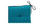 Sitzkissen Darco 40x40 cm von Ambiente Trendlife: petrol, Knopfleiste, Synthetikfaser-Bezug, Stoffband oben rechts.