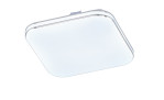 LED-Deckenleuchte Porto 17 cm von Fischer-Honsel, quadratisch, weiß, Kunststoff, inkl. Leuchtmittel. Leuchtmittel.