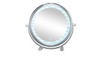 Kosmetikspiegel namens Bright Mirror Shorty mit Licht an. 