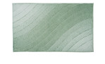 Badteppich Tender in der Farbe Schilf. Er hat einen Grünen Farbverlauf und eine Größe von 60 x 100 cm, hier der Draufsicht zusehen. 