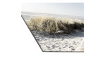 Glasbild Seeblick 30 x 80 cm, Strandlandschaft, Detailfoto von der Ecke des Bildes