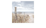 Glasbild Oase der Sinne 20 x 20 cm. Glasbild mit dem Thema - Strand und Meer.
