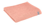 Gefaltetes Handtuch BIO Selection 50 x 100 cm in der Farbe altrosa.