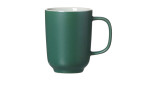 Kaffeebecher namens Jasper in der Farbe Grün/Weiß und mit einem Fassungsvermögen von ca. 285 ml. 