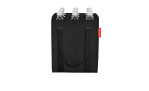 Reisenthel Flaschenträger Bottlebag aus recyceltem Polyester, 24x28 cm, für 6 Flaschen, Frontansicht vor weißem Hintergrund.
