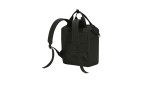 Der Rucksack Allrounder R von Reisenthel ist schwarz, aus recyceltem Polyester mit verstellbaren Schultergurten.