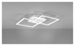 LED-Deckenleuchte Venida 57,5 cm von Reality in Weiß Metall mit Leuchtmittel inklusive und modernem Lichtrahmen.
