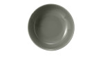 Foodbowl Beat 20,4 cm aus Porzellan in Perlgrau. Ansicht von oben.