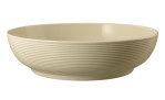 Foodbowl Beat 25,5 cm aus Porzellan in Sandbeige.