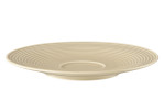 Kombi-Untertasse Beat 16,7 cm aus Porzellan in Sandbeige.