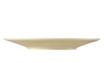Kombi-Untertasse Beat 16,7 cm aus Porzellan in Sandbeige. Ansicht von der Seite.