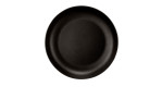 Foodbowl Liberty 28 cm aus schwarzem Porzellan. Ansicht von oben.