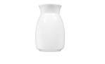 Vase Rondo/Liane 7 cm aus weißem Porzellan. Ansicht von der Seite.