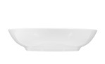 Salatschale Rondo/Liane 16,3 cm aus weißem Porzellan. Ansicht von der Seite.