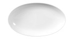 Servierplatte Rondo/Liane 24,1 cm aus weißem Porzellan. Ansicht von oben.
