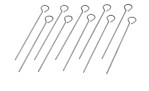 Rouladennadeln 10 Stück aus silberfarbigem Edelstahl