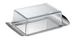 Butterdose Compact aus Edelstahl und Acryl