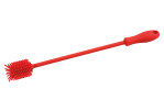 Küchenprofi Spülbürste Trend 31 cm, rote Silikon-Flaschenbürste mit strukturierten Borsten und ergonomischem Griff.