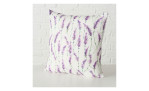 Kissen Lavanda 45 x 45 cm in weiß mit Lavendel-Muster 