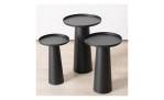 Tisch Jacky 45 x 28 cm in schwarz aus Eisen, Abbildung mehrerer Tische