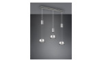 Trio LED-Pendelleuchte Franklin: Moderne Deckenleuchte mit 3 zylindrischen Pendeln, Leuchtmittel inklusive.