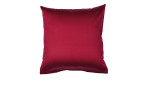 Mako-Satin Kissenbezug Colorsin der Größe 40 x 40 cm und in der Farbausführung rot