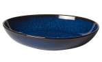 Schale Lave 22 cm in blau aus Steingut