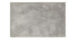 Rechteckige andiamo Badematte Florida, 60 cm, grau, Synthetikfaser, flauschig, vor weißem Hintergrund fotografiert.