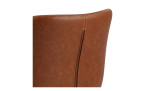 Stuhl Bastian in der Farbe retro Cognac Detailaufnahme