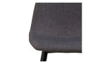 Barhocker William in der Farbe Grau Detailaufnahme