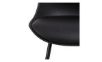 Barhocker Tabea in der Farbe Schwarz Detailaufnahme