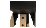 Barhocker Dylanin der Farbe Schwarz Detailaufnahme