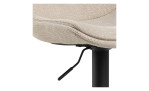 Barhocker Anita in der Farbe Beige Detailaufnahme