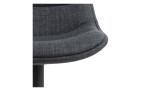 Barhocker Anita in der Farbe Dunkelgrau Detailaufnahme