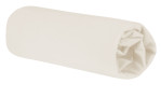 Kinder-Spannbettlaken Gots in der Farbe Wollweiß aus Baumwolle.
