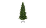 Tannenbaum Killington 270 cm, grüner künstlicher Weihnachtsbaum aus Kunststoff, auf Metallständer vor weißem Hintergrund.