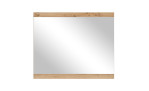 Spiegel Miro mit Absetzungen in Artisan Eiche, Frontansicht