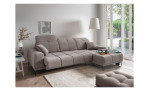 Wohnlandschaft Nevis in der Farbe Taupe