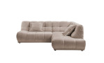 Wohnlandschaft Isola in der Farbe Beige-braun, Frontansicht