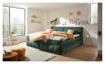 Family-Bett Beverly mit Bezugsfarbe Wintermoss Milieuansicht