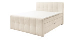 Boxspringbett Davenport mit Stoffbezugfarbe Pearl