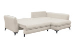 Ecksofa Hereford mit Stoff-Bezug in der Farbe Ivory Schlaffunktion