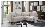 Ecksofa Hereford mit Stoff-Bezug in der Farbe Ivory Milieuansicht