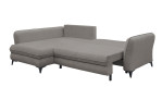 Ecksofa Hereford mit Stoff-Bezug in der Farbe Stone Schlaffunktion