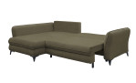 Ecksofa Hereford mit Stoff-Bezug in der Farbe Winter Moss Schlaffunktion