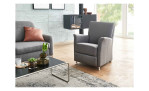 Sessel LASCONDO 9250, Bezug Stoff Twice, Farbe Grey, im Wohnzimmer stehend