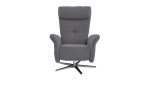 Komfort - Relaxsessel Lascondo Chip, in der Farbausführung grau, Frontansicht