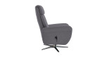 Komfort - Relaxsessel Lascondo Chip, in der Farbausführung grau, Seitenansicht rechts