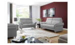 Komfort-Sitzgruppe Lascondo Maxim, in der Farbausführung Silver, in einem Raum stehend
