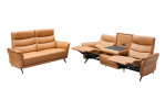 Komfort - Sitzgruppe Lascondo Beele, in der Farbausführung Congnac,  mit Tisch und zwei Relaxfunktionen